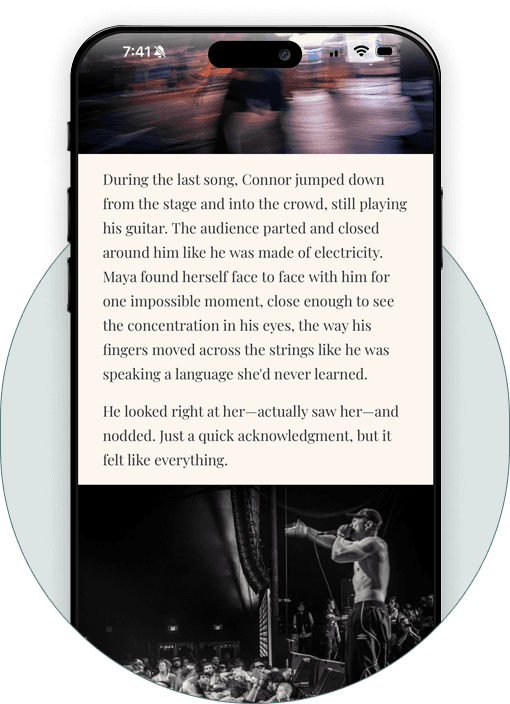 Teller story with multiple photos laid out through the narrative.